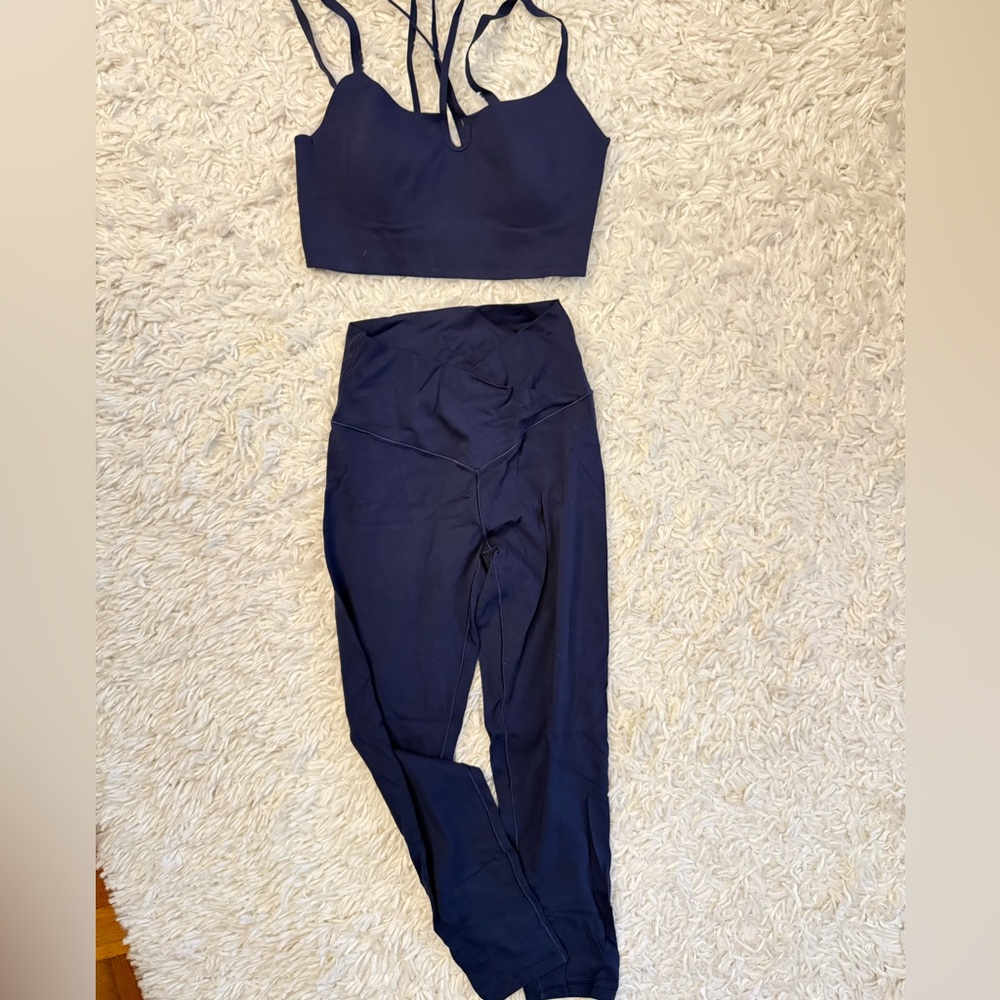 Aerie Navy Blue Activewear Set